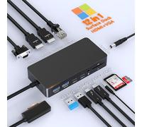 Microsoft Surface Dock 2, 12 en 1 Surface Docking Station Triple Pantalla (Doble 4K HDMI+VGA) Surface Dock Accesorios para Surface Pro 11/10/9/8/X/7/6/5/4/3,Laptop 7/6/5/4/3/2/1,Book Laptop Go 3/2/1