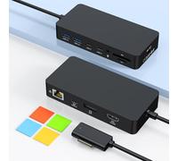 Microsoft Surface Dock 2, Concentrador Surface 12-en-1,4K HDMI+DP+RJ45, Incluye Adaptador de Corriente 120W,Compatible Surface Pro 11/10/9/8/X/7+/7, Laptop 7/6/5/4/3, Laptop Studio 2/1, Go 4/3/2/1