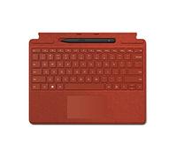 Microsoft Surface Pro 9, 8 o X - Funda Tipo Firma - Rojo - y Slim Pen 2 - Negro - Paquete