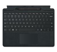 Microsoft Surface Pro Keyboard - Tastatur - Mit Trackpad, Beschleunigungsmesser, Surface Slim Pen 2 AblagE- Und Ladeschale - Qwerty - Nordisch - Schw