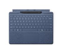 Microsoft Surface Pro Keyboard - Tastatur - Mit Trackpad, Beschleunigungsmesser, Surface Slim Pen 2 AblagE- Und Ladeschale - Qwertz - Deutsch/?sterre