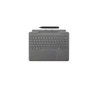 Microsoft Surface Pro Signature Keyboard - Tastatur - mit Beschleunigungsmesser, Touchpad, Surface Slim Pen 2 Ablage- und Ladeschale - QWERTZ - Deutsch - Platin - mit Slim Pen 2 - f?r Surface Pro 10