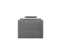 Microsoft Surface Pro Signature Keyboard - Tastatur - mit Beschleunigungsmesser, Touchpad, Surface Slim Pen 2 Ablage- und Ladeschale - QWERTZ - Deutsch - Platin - mit Slim Pen 2 - f?r Surface Pro 10
