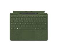 Microsoft Teclado Surface Pro Signature con almacenamiento de bolígrafos (para Surface Pro 8, 9, X) (inglés QWERTY) verde bosque (renovado)