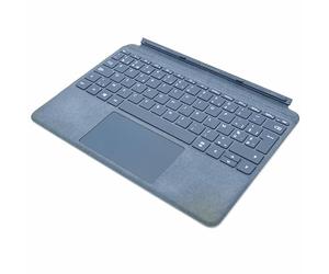 Microsoft - Teclado Tipo Cover Surface Go Signature - Teclado AZERTY francés - Azul Glaciar (Alcantara) - Compatible Solo con Surface Go, Surface Go 2 y Surface Go 3