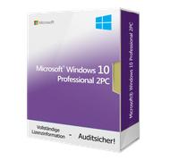 Microsoft Windows 10 Professional Licencia de descarga 2 PC