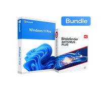 Microsoft Windows 11 Pro y Bitdefender Antivirus Plus 2026: paquete de alto rendimiento