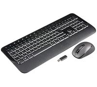 Microsoft Wireless Desktop 2000 RF inalámbrico Negro - Teclados (inalámbricos, RF inalámbrico, Negro, ratón Incluido)