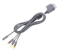 Microsoft Xbox 360 S-Video AV Cable S-Video (4-Pin) 3 x RCA Gris - Adaptadores de Cable de vídeo (S-Video (4-Pin), 3 x RCA, Gris, Macho/Macho)