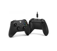 Microsoft - Xbox Wireless Controller + USB-C Cable Negro Gamepad Analógico/Digital PC, Xbox One, Xbox One S, Xbox One X, Xbox Se