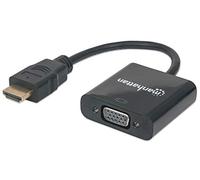 MICROWARE Manhattan - Conversor HDMI a VGA (Macho a Hembra)