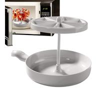 Microwave Bacon Cooker - Kitchen Cooking Grill Tray, Household Barbecue Frame with Grip, Oven Accessory Tool with Comfort, Food Gear Functional Utility, Supplies for Breakfast, Lunch, Dinner