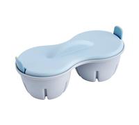 Microwave Egg Boiler, Rapid 2 Cavity Cooker, Steam Lid Cover Design, Compact Cooking Tool, Ideal for Quick Hard or Soft Boiled Eggs at Home or work place 8.66x3.43x4.33 Inches