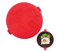 Microwave Grilled Cheese Maker - Quick Heat Pizza Pan, Nonstick Cooking Tray with Sturdy Construction for Oven Kitchen Home School Dorm Pancake Breakfast Baking Cooking Efficient Heat Distribution