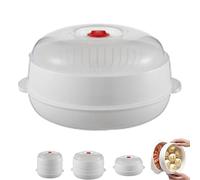 Microwave Oven Steamer, Microwave Vegetable Steamer, 2025 Upgraded Separate Microwaveable Heating Supplies, Multiple Uses in One Pot, for Added Safety (First floor)