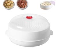 Microwave Oven Steamer With Lid and Tray, 2025 Upgraded Microwave Oven Steamer, Multifunctional Microwaves Heating and Thermal Insulation Steamers Utensils for Cooking Food and Vegetables (1-Layer)