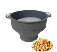 Microwave Popcorn Maker, 24,8 x 20,6 x 6,1 cm Silicone Foldable Kitchen Accessories - Effortless Popcorn Making Bowl | For Kids Adults Movie Night Home Office Apartment RV Parties Family Gatherings