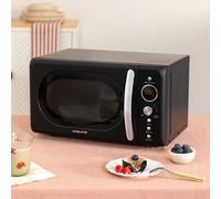 MICROWAVE RETRO - Microondas 20L Grill Digital 900W Negro