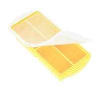 Microwave Safe Silicone Freezer Molds - 4-Grid Tray with Lid, Soup and Sauce Ice TreatStorage | Meal Prep Organizer for Home Kitchen, Apartment, Office, Food Preservation