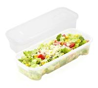 Microwave Spaghetti Cooker - 2 Pieces Stackable with Drainage Holes, Microwavable Pasta Cooker Food Box for Easy Cooking, Storage of Fruit, Vegetables, Noodles 11.42x4.33x2.76 inches