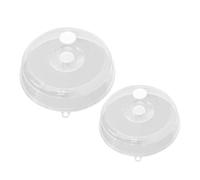 Microwave Splatter Guard - 9 Inch Ventilated Plate Cover | PP Transparent Microwave Cover Lid Heat Resistant Food Splatter Guard For Kitchen Hotel Canteen Oven Use