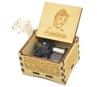 Micteney Anastasia - Caja de música Once Upon a December,Once upon a December Anastasia, caja de música de madera con mecanismo de reloj/bobinador