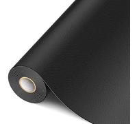 MICTER Cuero Adhesivo, 15x200cm - Parches Polipiel para Reparación y Renovación de Muebles, Sofás, Asientos de Coche, Sillas de Oficina, Cabeceras y Bolsos (Negro)