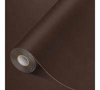 MICTER Cuero Adhesivo, 30x300cm Cuero Adhesivo para Tapizar, Polipiel Adhesiva para Tapizar para Muebles, Sofá, Asiento de Coche, Silla de oficina, Reparación y Renovación (Marrón Oscuro)