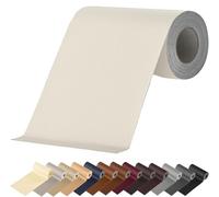 MICTER Cuero Adhesivo, 40x200cm - Parches Polipiel para Reparación y Renovación de Muebles, Sofás, Asientos de Coche, Sillas de Oficina, Cabeceras y Bolsos (Beis Blanco)