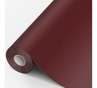 MICTER Cuero Adhesivo, 40x300cm Cuero Adhesivo Parches Polipiel, Reparación y Renovación, Parche Cuero Adhesivo para Muebles, Sofás, Asientos De Coche, Silla De Oficina, Cabecera, Bolsos(Vino Rojo)