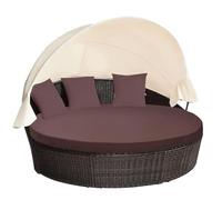 MICTONY Funda de cojín para sofá Cama de Exterior, 66 Pulgadas, Funda de Repuesto para sofá Cama con Banda elástica, Funda de cojín para Tumbona, cojín Redondo para Exteriores, Solo Funda (sofá Cama