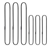 Mictop Bandas elásticas universales de repuesto para micrófono, soporte de micrófono, clip de abrazadera, anillos de goma antienvejecimiento, 6 unidades (negro)