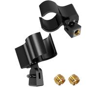 Mictop - Soporte de clip para micrófono mejorado, soporte universal para micrófono ajustable para todos los micrófonos de tamaño de 32 a 60 mm, con adaptador de tornillo de 5/8 a 3/8 pulgadas, paquete