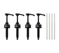 Micvtve 4 paquetes negro 8 ml jarabe bombas dispensador bomba perfecto Monin jarabe de café sabores de nieve y más