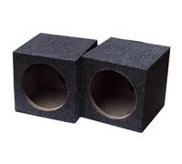 Micvtve Caja de altavoz individual de 6.5 pulgadas, cajas de altavoces selladas universales, caja de altavoz de coche, cajas de subwoofer para coche, par de música