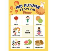 Mid Autumn Festival Bingo: 32-Player Moon Festival Themed Party Games for Family Reunions, School Classroom Parties, Cultural Workshop