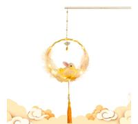 Mid Autumn Festival Lanterns, Bunny Lantern Kits, Holiday Craft Decor, Handcrafted Light Up Design, Family Party Use, 9.45 Inches Multicolor 4 Pieces, Battery Operated