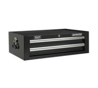 Mid-Box 2 Cajón Con Rodamiento Guías - Negro AP26029TB Sealey Nuevo