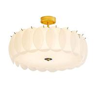 Mid Century Fixtures Lighting Fixture Post- Creative Round Glass Lampshade Ceiling Light E12 Base Chandelier Lamp for Bedroom Kitchen Island Living Room(58x30cm)