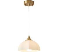 Mid Century Milk Glass Pendant Light Fixture Large White Flower Vintage Ceiling Hanging Lamp Kitchen Island Nordic Modern Chandelier for Dining Room Bedroom