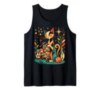 Mid Century Modern Cat Knitting Yarn Crochet Lover Camiseta sin Mangas
