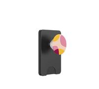 Mid Century Modern Circles Geometric Pink Yellow Shapes PopSockets PopWallet para MagSafe