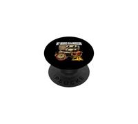 Mid Century Modern My House Is A Museum Retro Furniture PopSockets PopGrip Adhesivo