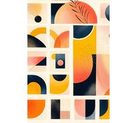 Mid-Century Modernism: Geometric Shapes and Patterns Journal: a LINED notebook for self-expression