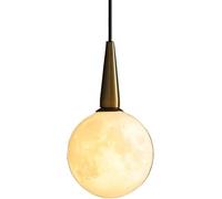 Mid Century Pendant Light Kitchen Island 3D Printing Moon Hanging Ceiling Lamp V-intage Gold -NI Lighting Fixture White Bubble elier, Chandeliers