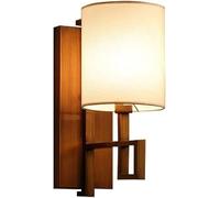 Mid Century Wall Light New Chinese Retro Creative Fabric Lampshade Wall Lamp E12/E14 Base Wall Light Bedroom Living Room Corridor Outdoor Sconces for Living Room Bedroom Hallway