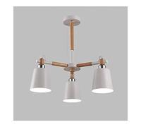 Mid Century Woodwork Pendant Light Nordic 's Room Sputnik Chandelier Color Metal Branches Hanging Lamp Ceiling Light Fixtures for Dining Room Bedroom Living Room (Color : White, Size : 3-lig
