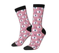Mid Cut Sock Alférez De La Guardia Costera De Los Estados Unidos Dad Sock Suaves Crew Socks Diseños Calcetines De Deporte For Uso Diario Actividades Aire Libre Caminar 40cm
