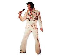 Mid South Products Reloj de Pared Elvis con piernas oscilantes, Mono Blanco