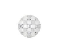 Mida Aplique/ Lámpara de Techo Mediana Blanco/ Plata